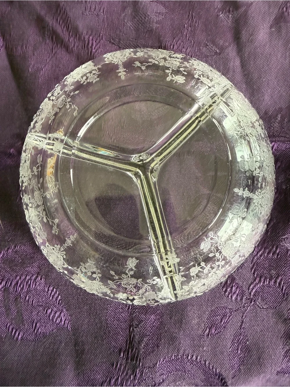 Cambridge ROSE POINT CRYSTAL *6 1/2